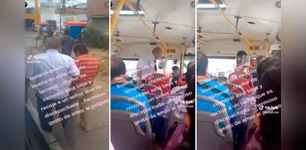 Chofer del Corredor Azul sale de su unidad para ayudar a subir a una persona con discapacidad visual Chofer del Corredor Azul sale de su unidad para ayudar a subir a una persona con discapacidad visual