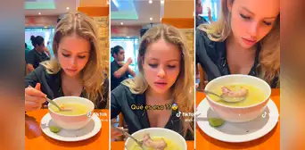 Extranjera queda en shock al encontrar algo 'extraño' en su sopa peruana: "Es el toque del sabor" Extranjera queda en shock al encontrar algo 'extraño' en su sopa peruana: "Es el toque del sabor"