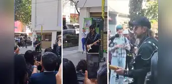 Juanes sorprende a peatones mexicanos al cantar en la calle hits como “La camisa negra” Juanes sorprende a peatones mexicanos al cantar en la calle hits como “La camisa negra”