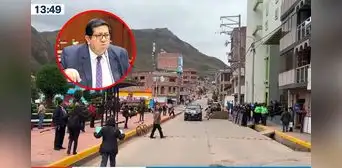 Ministro de Economía se retira de Huancavelica en medio de protestas: “Se escapa por otra puerta” Ministro de Economía se retira de Huancavelica en medio de protestas: “Se escapa por otra puerta”