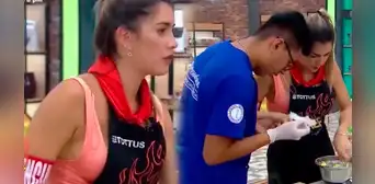 Korina sufrió incidente EN VIVO y tuvo que ser atendida por personal de "El gran chef: famosos"