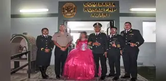Policía cumple el sueño de un padre fallecido y celebra los 15 años de su hija en Arequipa