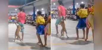 Perrito interrumpe danza de jóvenes y es viral en redes: "Todo el show para Firulais" Perrito interrumpe danza de jóvenes y es viral en redes: "Todo el show para Firulais"