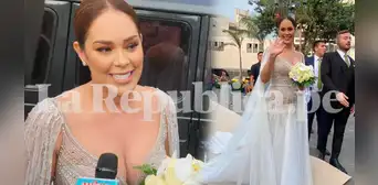 Karen Schwarz y Ezio Oliva se casan: así fue la entrada al altar de la conductora de TV Karen Schwarz y Ezio Oliva se casan: así fue la entrada al altar de la conductora de TV
