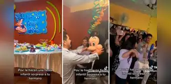 Joven de 26 años celebra su cumpleaños con temática de Dragon Ball: "Nunca es tarde"
