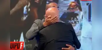 Olivares y Arévalo dejaron atrás su pelea y se reconciliaron con emotivo abrazo en vivo Olivares y Arévalo dejaron atrás su pelea y se reconciliaron con emotivo abrazo en vivo