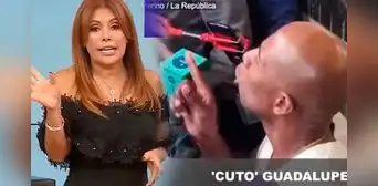 'Cuto' Guadalupe encara a reportera de Magaly en conferencia: "Haces tu trabajo, pero el mal se paga" 'Cuto' Guadalupe encara a reportera de Magaly en conferencia: "Haces tu trabajo, pero el mal se paga"