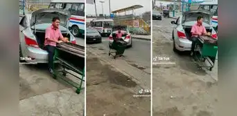 Iba en la maletera del auto llevando su carreta y pasa lo peor: "Solo sucede en Perú"