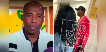 'Cuto' Guadalupe es captado dejando el país tras escándalo por ampay de su esposa, Charlene Castro