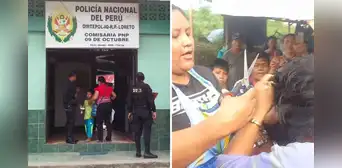 Comerciantes cortan el pelo a mujer que intentó estafar con billetes falsos en Iquitos Comerciantes cortan el pelo a mujer que intentó estafar con billetes falsos en Iquitos