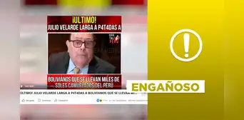No, Julio Velarde no declaró que la compra de soles en frontera de Bolivia tenga "grandes consecuencias"