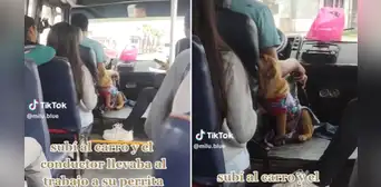 “Un papá responsable”: conductor de bus enternece en redes por llevar a su perrita al trabajo “Un papá responsable”: conductor de bus enternece en redes por llevar a su perrita al trabajo