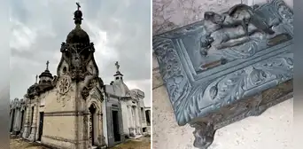 Profanadores roban urna de bronce y huesos de las tumbas del cementerio más grande de Argentina Profanadores roban urna de bronce y huesos de las tumbas del cementerio más grande de Argentina