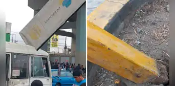 SJL: letrero cayó encima de micro y municipalidad aplicó sanción SJL: letrero cayó encima de micro y municipalidad aplicó sanción