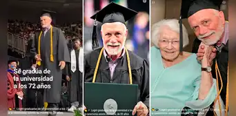 Hombre de 72 años se gradúa de la universidad y lo celebra con su madre de 99: “No hay edad para estudiar” Hombre de 72 años se gradúa de la universidad y lo celebra con su madre de 99: “No hay edad para estudiar”