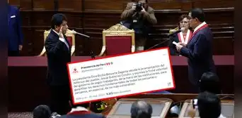 Dina Boluarte saluda designación y juramentación de Josué Gutiérrez como nuevo defensor del Pueblo
