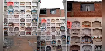 ¿Casa con vista al más allá? Captan vivienda construida sobre un cuartel de nichos en cementerio del Callao