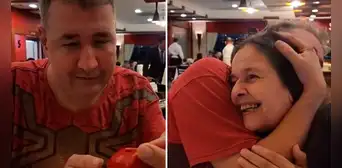 La emoción de Fabio, un hombre con autismo que usó su primer sueldo para invitar a comer a su mamá La emoción de Fabio, un hombre con autismo que usó su primer sueldo para invitar a comer a su mamá