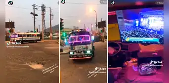 “No sé si pagar pasaje o entrada”: chofer convierte su cúster en el nuevo bus parrandero de SJL “No sé si pagar pasaje o entrada”: chofer convierte su cúster en el nuevo bus parrandero de SJL