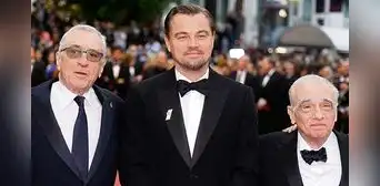 Martín Scorsese, Leonardo DiCaprio y Robert De Niro en el Festival de Cannes