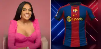 Georgina muestra a hijo de Cristiano Ronaldo cantando con una camiseta del FC Barcelona Georgina muestra a hijo de Cristiano Ronaldo cantando con una camiseta del FC Barcelona