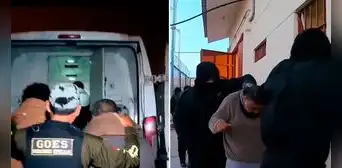 Con polo y en sandalias: así fue el traslado de extorsionadores a Challapalca Con polo y en sandalias: así fue el traslado de extorsionadores a Challapalca