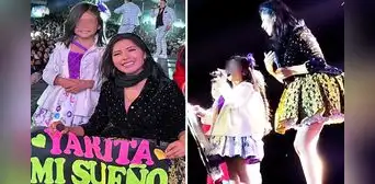 Yarita Lizeth cumple el sueño de niña y cantan juntas en Arequipa: “Cree en ti y lo vas a lograr”