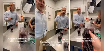 Chefs españoles quedan maravillados luego de probar chicha morada por primera vez Chefs españoles quedan maravillados luego de probar chicha morada por primera vez