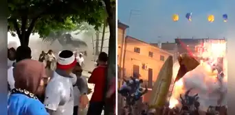 Fuegos artificiales explotan entre multitud y causan pánico durante festival en Italia