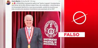 Rector de la UNI: Contraloría no recomendó destituirlo por acoger manifestantes Rector de la UNI: Contraloría no recomendó destituirlo por acoger manifestantes
