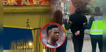 Detienen en Madrid a cuatro personas relacionadas con colgar el muñeco de Vinícius Jr. en un puente Detienen en Madrid a cuatro personas relacionadas con colgar el muñeco de Vinícius Jr. en un puente