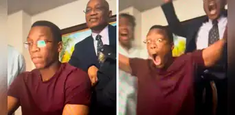 No podía creer que ingresó a Harvard y su eufórica reacción conmovió a miles No podía creer que ingresó a Harvard y su eufórica reacción conmovió a miles
