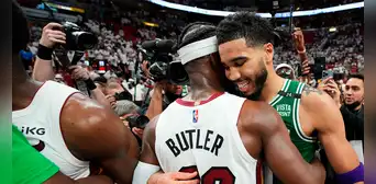 Los Boston Celtics derrotaron 116-99 a los Heat de Butler y siguen con vida en las finales de Conferencia Este Los Boston Celtics derrotaron 116-99 a los Heat de Butler y siguen con vida en las finales de Conferencia Este