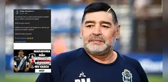 ¡Mensajes desde el más allá! Hackean la cuenta de Diego Maradona y las redes sociales explotan ¡Mensajes desde el más allá! Hackean la cuenta de Diego Maradona y las redes sociales explotan
