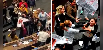 Polémica en Bolivia: congresistas se pelean en medio de sesión para evitar censura de ministro Polémica en Bolivia: congresistas se pelean en medio de sesión para evitar censura de ministro