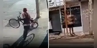 Víctima de robo persigue a ladrón, lo golpea y lo mete en tacho de basura en Argentina
