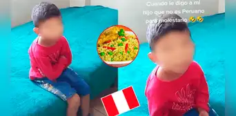 Mujer le dice a su hijo que no es peruano, pero él responde: “Sí lo soy, porque me gusta el arroz con pollo” Mujer le dice a su hijo que no es peruano, pero él responde: “Sí lo soy, porque me gusta el arroz con pollo”