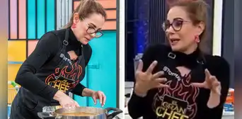 Karina Calmet sufre accidente tras cocinar en "El gran chef famosos": "Me quemé"