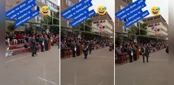 Profesor sorprende al bailar contradanza en plena formación de colegio: "Sin miedo al éxito" Profesor sorprende al bailar contradanza en plena formación de colegio: "Sin miedo al éxito"