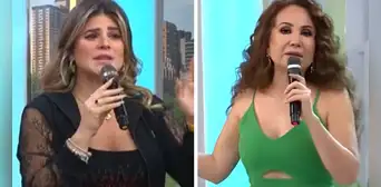 Macarena Vélez se molesta con Janet Barboza tras preguntarle si salió de fiesta: "Es mi vida privada" Macarena Vélez se molesta con Janet Barboza tras preguntarle si salió de fiesta: "Es mi vida privada"
