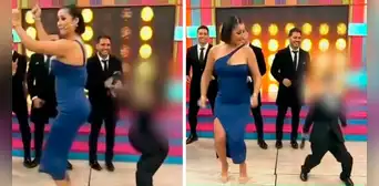 Karla Tarazona y su hijo con Christian Domínguez causaron furor al bailar "El gusano" EN VIVO Karla Tarazona y su hijo con Christian Domínguez causaron furor al bailar "El gusano" EN VIVO