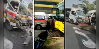 Comas: choque entre 2 combis y 1 alimentador del Metropolitano dejó varios heridos Comas: choque entre 2 combis y 1 alimentador del Metropolitano dejó varios heridos