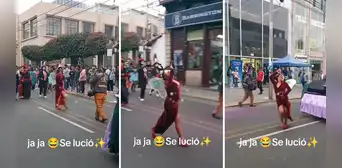 Día de la Educación Inicial: maestra se lució en pasacalle al interpretar al hada madrina de Shrek Día de la Educación Inicial: maestra se lució en pasacalle al interpretar al hada madrina de Shrek