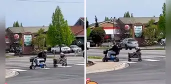 “Amor incondicional”: adulto mayor une su silla de ruedas a carreta para sacar a pasear a su esposa “Amor incondicional”: adulto mayor une su silla de ruedas a carreta para sacar a pasear a su esposa