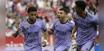 Real Madrid derrotó 2-1 al Sevilla por LaLiga con un doblete de Rodrygo