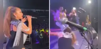 Marisol sufre fuerte caída en pleno concierto en vivo: "Del suelo no paso” Marisol sufre fuerte caída en pleno concierto en vivo: "Del suelo no paso”