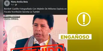 Pedro Castillo: no hay evidencia de foto portando “maletín con millones” Pedro Castillo: no hay evidencia de foto portando “maletín con millones”
