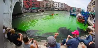 Conmoción por agua verde fosforescente en el Gran Canal de Venecia: ¿qué sucedió?