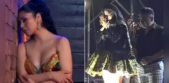 Mujer le echó agua a Yarita Lizeth durante concierto en Moquegua Mujer le echó agua a Yarita Lizeth durante concierto en Moquegua