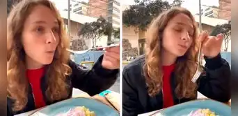 Rumana prueba ceviche por primera vez y su reacción se vuelve viral: "De Perú es el original"